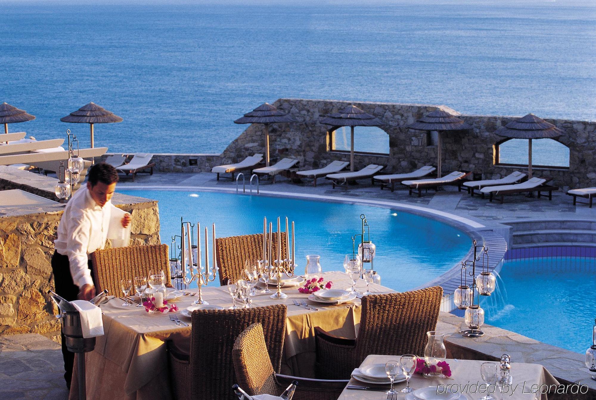Elia  رويال مايكونيان - الفنادق الرائدة في العالم المطعم الصورة